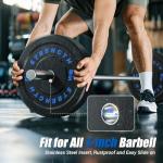 GIKPAL 100LBS Rubber Olympic Weight Plate Set