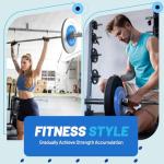 Egles 5LB Rubber-Coated Olympic Change Plates Pair