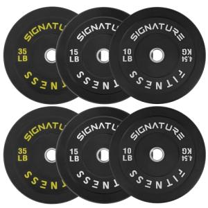 Fitvids 120-Pound Olympic Bumper Plate Set