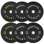 Fitvids 120-Pound Olympic Bumper Plate Set