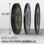 Fitvids 120-Pound Olympic Bumper Plate Set