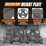 Yes4All 10lb Cast Iron Weight Plates for Dumbbells