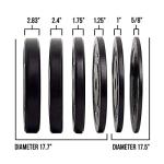 REP 5 LB Black Bumper Plates for Weightlifting