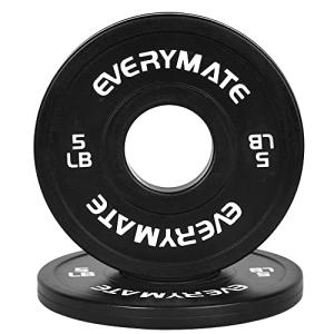 EVERYMATE 5LB Fractional Olympic Weight Plates Set