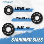 EVERYMATE 5LB Fractional Olympic Weight Plates Set