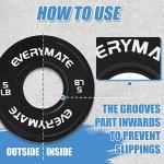 EVERYMATE 5LB Fractional Olympic Weight Plates Set