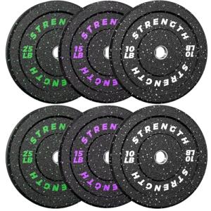 XDDIAS Olympic Rubber Bumper Plates Set, 20-260lbs