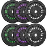 XDDIAS Olympic Rubber Bumper Plates Set, 20-260lbs