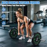 XDDIAS Olympic Rubber Bumper Plates Set, 20-260lbs