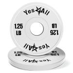 YES4ALL 1.25LB Rubber Fractional Weight Plates Set