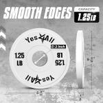 YES4ALL 1.25LB Rubber Fractional Weight Plates Set