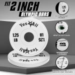 YES4ALL 1.25LB Rubber Fractional Weight Plates Set