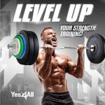 YES4ALL 1.25LB Rubber Fractional Weight Plates Set