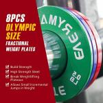 EVERYMATE Fractional Weight Plates Set for Barbells