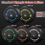 Rubber Bumper Weight Set for Home Gym