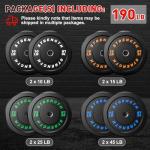 Rubber Bumper Weight Set for Home Gym