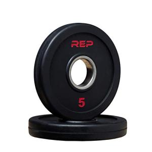 REP 5 lb Rubber Coated Olympic Weight Plates