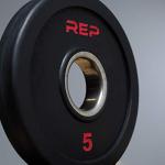 REP 5 lb Rubber Coated Olympic Weight Plates