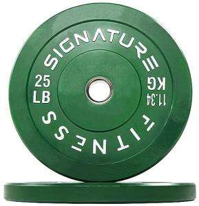25LB Olympic Bumper Plate Weight Plates, Pair