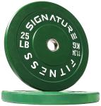 25LB Olympic Bumper Plate Weight Plates, Pair