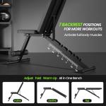 Foldable Adjustable Weight Bench for Home Gym