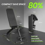 Foldable Adjustable Weight Bench for Home Gym