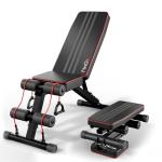 FitinOne Foldable Adjustable Weight Bench for Workouts
