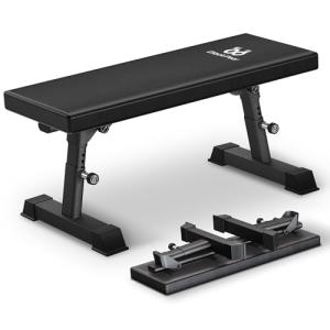 Heavy Duty Adjustable Flat Weight Bench for Home Gym