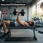 Heavy Duty Adjustable Flat Weight Bench for Home Gym