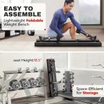 Heavy Duty Adjustable Flat Weight Bench for Home Gym