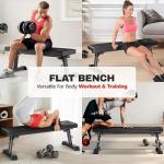 Heavy Duty Adjustable Flat Weight Bench for Home Gym