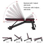 DERACY Adjustable Weight Bench for Full Body Workouts