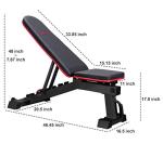 DERACY Adjustable Weight Bench for Full Body Workouts