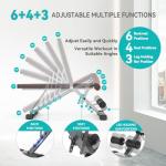 OUNUO Heavy-Duty Adjustable Weight Bench for Home Gym