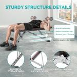 OUNUO Heavy-Duty Adjustable Weight Bench for Home Gym