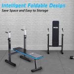 Adjustable Weight Bench with Barbell Rack