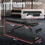 BARWING Adjustable Foldable Weight Bench for Home Gym