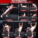 Adjustable Weight Bench with Leg Extension and Curl