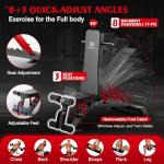 Adjustable Foldable Weight Bench for Home Gym