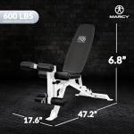 Foldable Full-Body Workout Bench with Adjustable Backrest