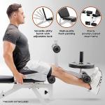 Foldable Full-Body Workout Bench with Adjustable Backrest