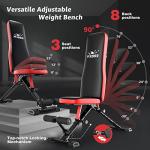 FLYBIRD Adjustable Folding Workout Bench for Home Gym