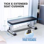 Heavy Duty Flat Weight Bench for Home Gym