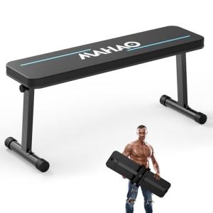 MAHAO Foldable Flat Weight Bench for Home Gym