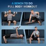 MAHAO Foldable Flat Weight Bench for Home Gym