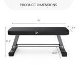 Heavy-Duty Flat Weight Bench for Home Gym