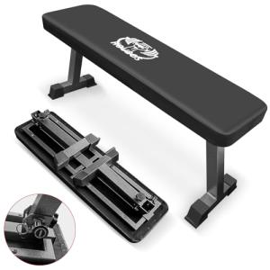 Houbos Foldable Flat Weight Exercise Bench