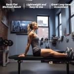 Houbos Foldable Flat Weight Exercise Bench