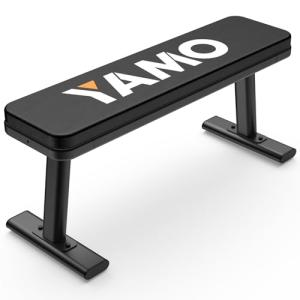 YAMO Adjustable Flat Weight Bench for Home Gym