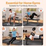 YAMO Adjustable Flat Weight Bench for Home Gym